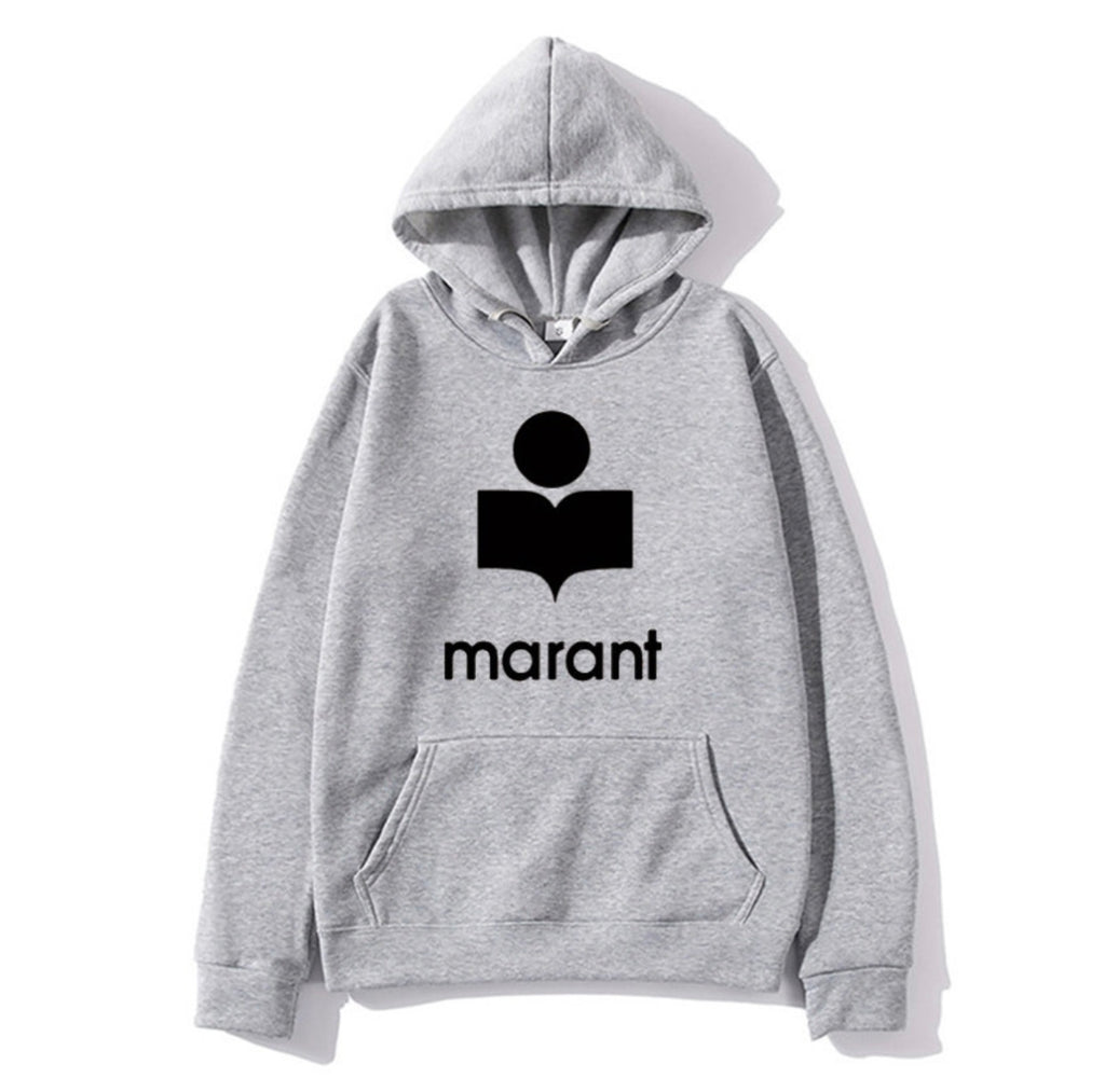 Foreign trade Men's autumn and winter Marant printing leisure sports shirt men's fashion hooded sweater custom Logo