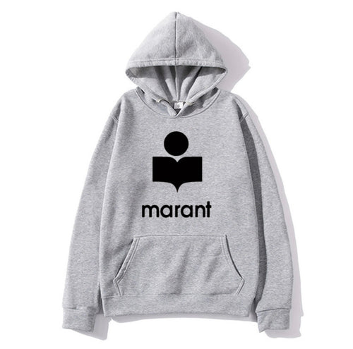 Foreign trade Men's autumn and winter Marant printing leisure sports shirt men's fashion hooded sweater custom Logo