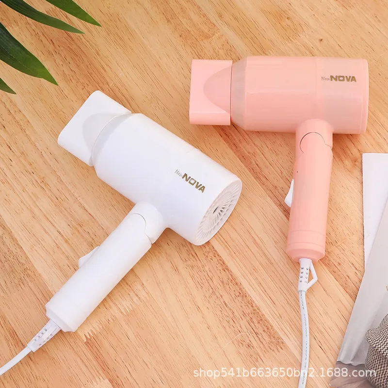 Hair Dryer Household Hair Dryer Student Dormitory Hair Dryer Folding Hot and Cold Constant Temperature Portable Compact Hair Dryer Factory