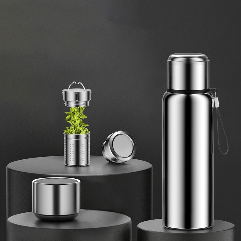 Intelligent Thermos Cup 316 Stainless Steel All-Steel Men's Water Cup Outdoor Portable Water Kettle with Logo Printing and Intelligent Temperature Measurement