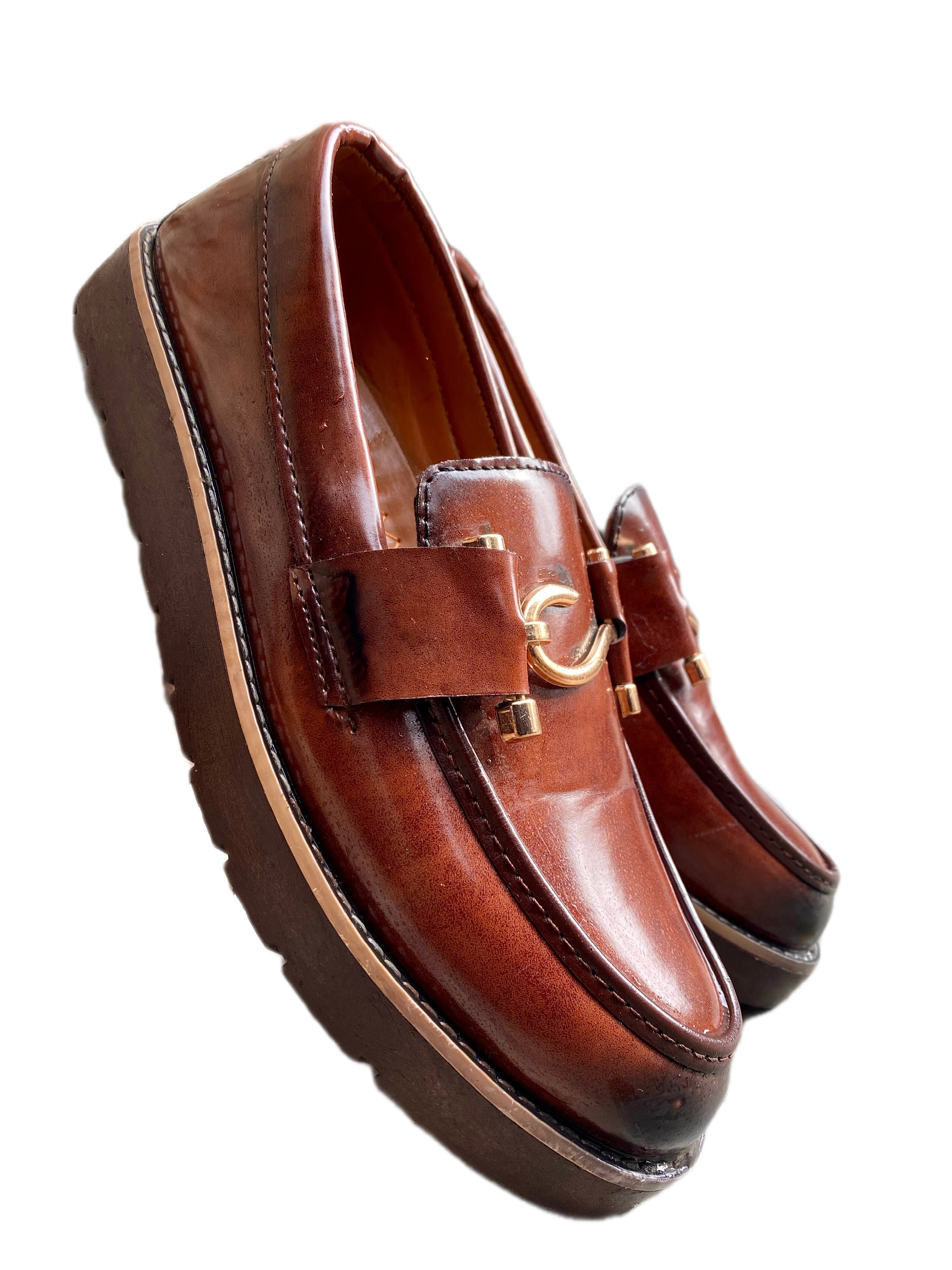 Men’s Premium Brown Loafer Shoes – Stylish Formal Wear with Soft Sole